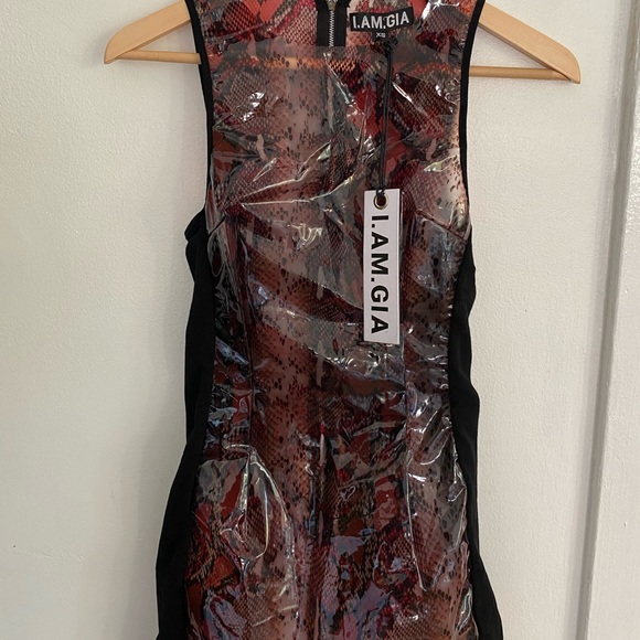 NWT I AM GIA snakeskin dress - Picture 3 of 3